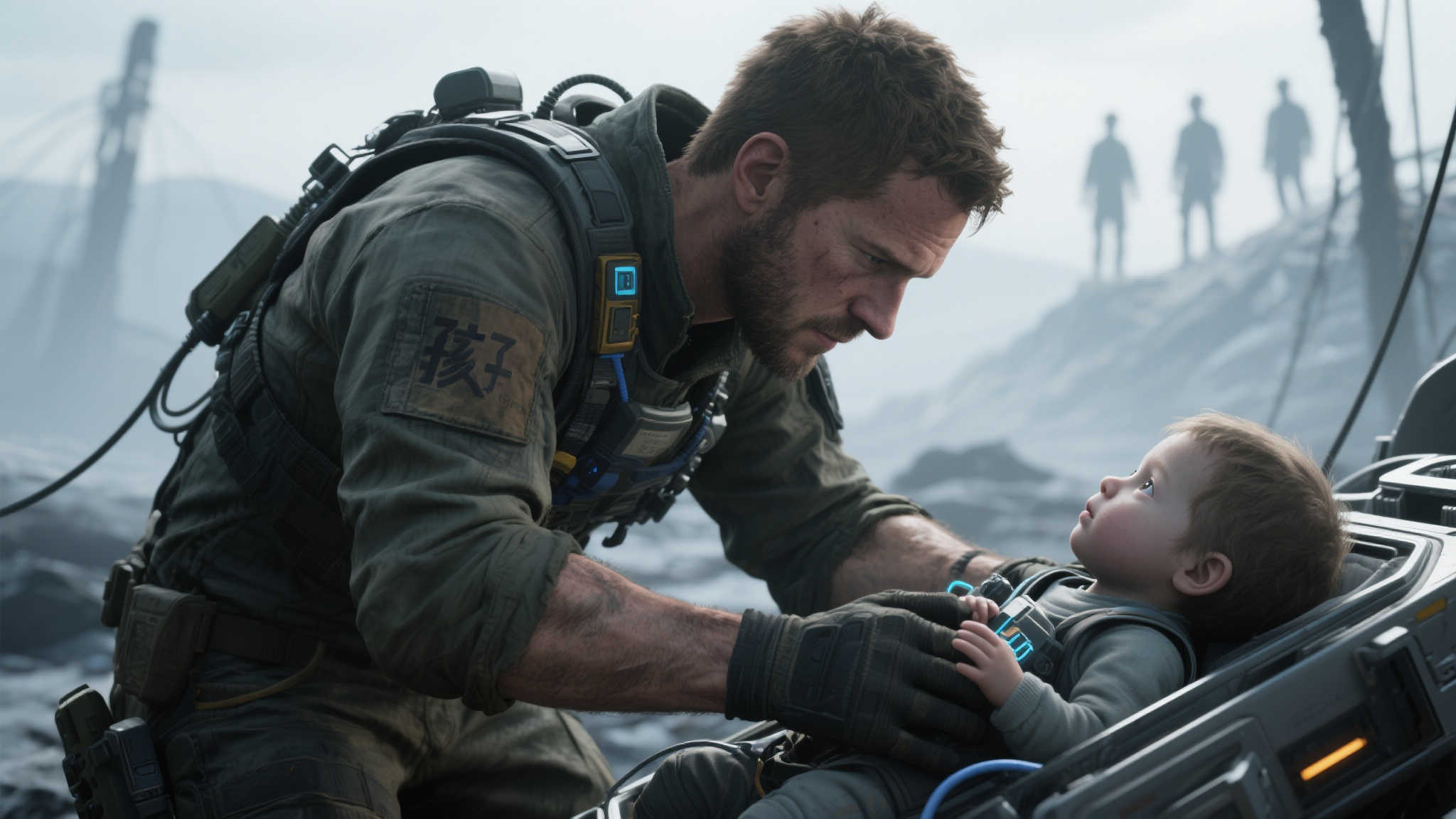 具体来看，《死亡搁浅》中的山姆起初是一个